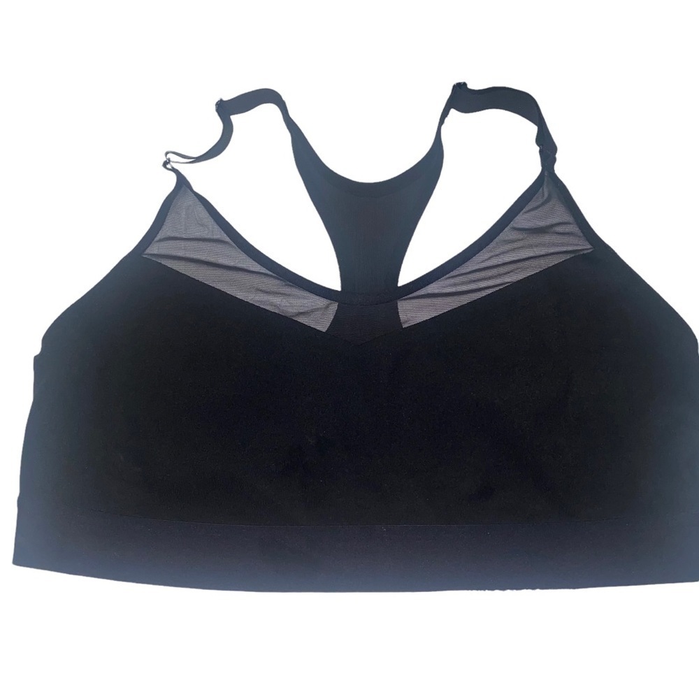 VICTORIA secret sport black sports bra vsx XL racer back mesh
